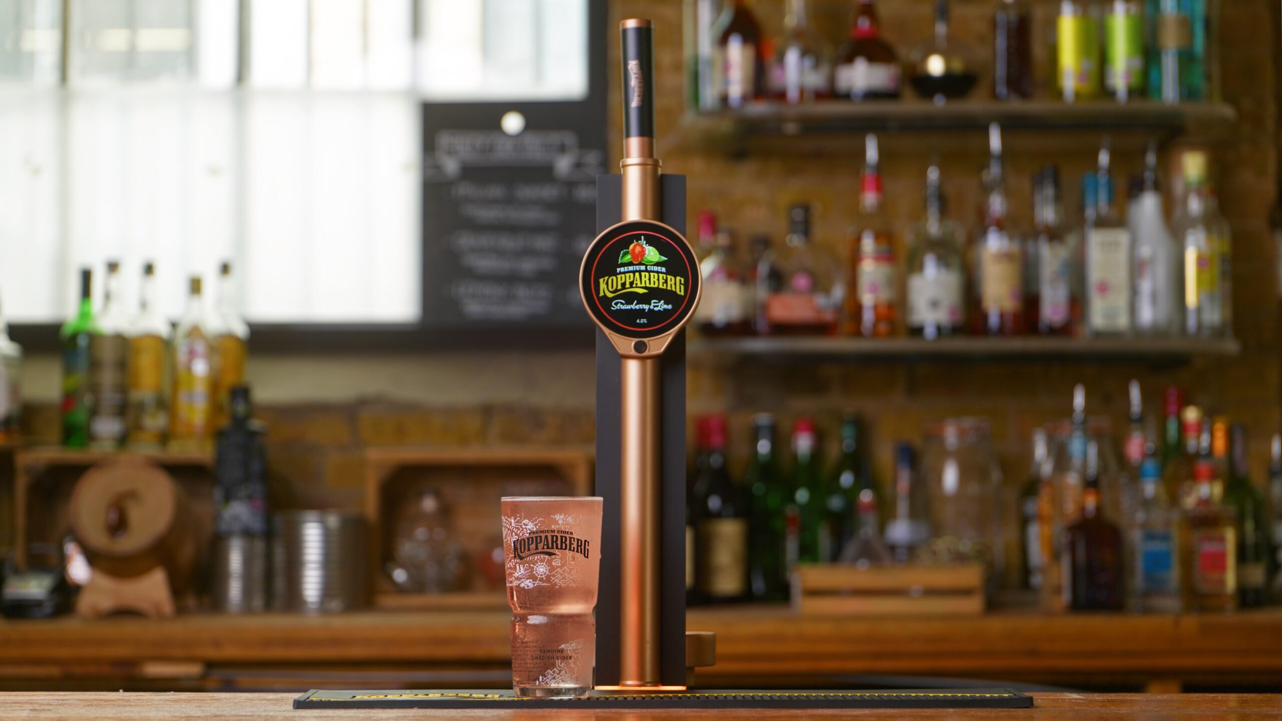 Kopparberg Creative Font HH Point of Sale